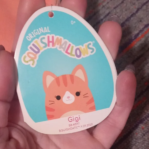 Squishmallows Peach Cat Plush Toy - Picture 2 of 5